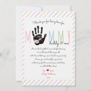Message from the Bump Cute Ultrasound Baby Shower Thank You Card