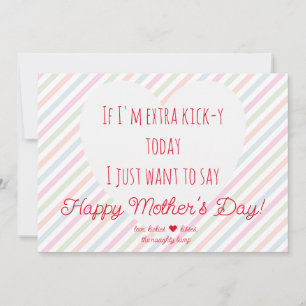 Message from the Bump Heart Chic 1st Mother's Day Holiday Card
