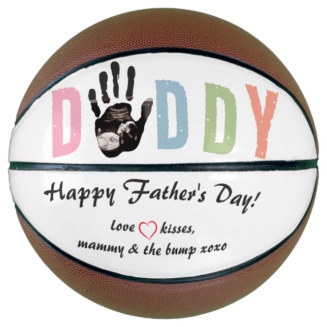 Message from the Bump Ultrasound 1st Father's Day Basketball (Front)