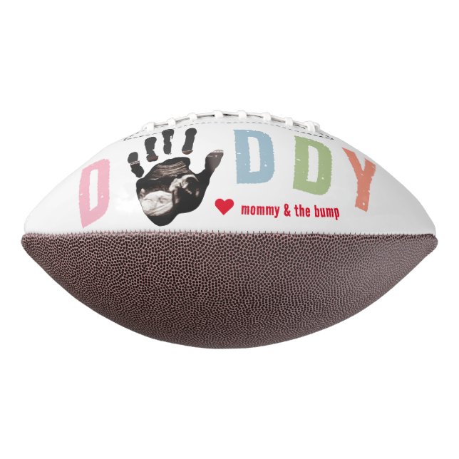 Message from the Bump Ultrasound 1st Father's Day Football (Rotated 270)