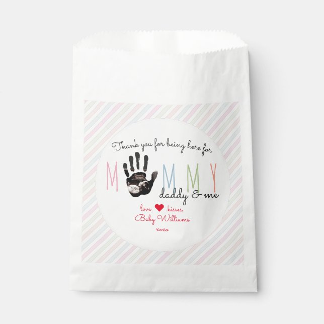 Message from the Bump Ultrasound Cute Baby Shower Favour Bag (Front)