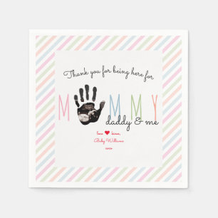 Message from the Bump Ultrasound Cute Baby Shower Napkin