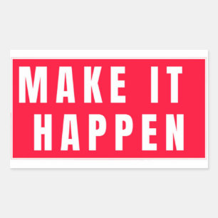Message Highlighting Determination and Success Rectangular Sticker