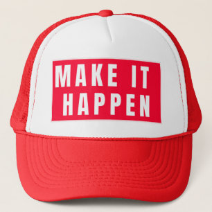 Message Highlighting Determination and Success Trucker Hat