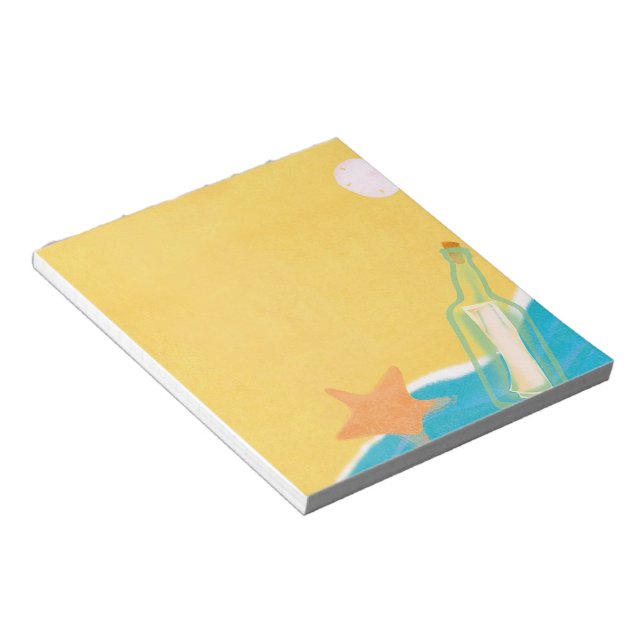 Message in a Bottle 1 Notepad (Angled)