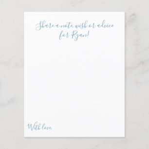 Message in a Bottle 1st Birthday Party Keepsake Flyer