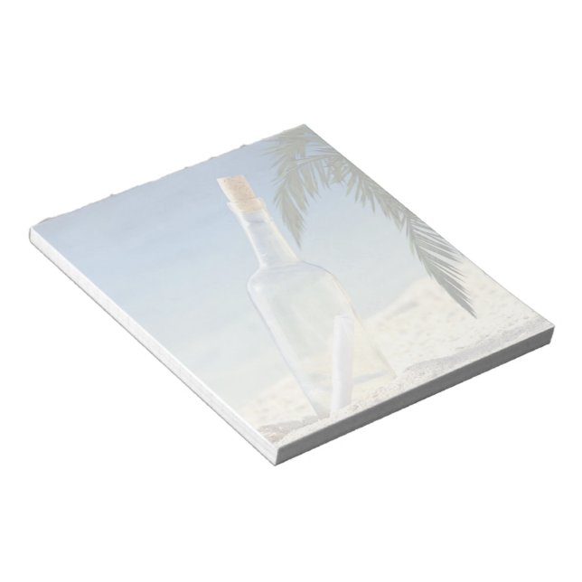 Message in a Bottle 2 Notepad (Angled)