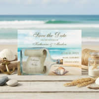 Message in a Bottle Beach Sea Shell Wedding