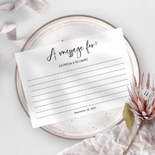 Message In A Bottle Card Wedding 