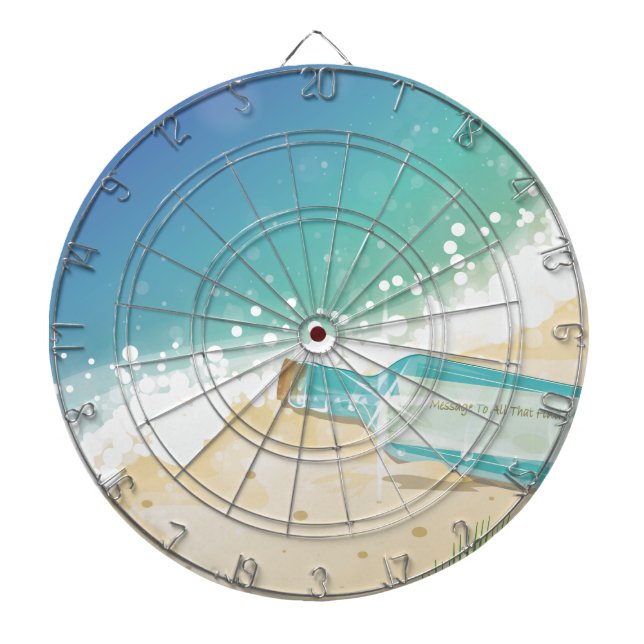 Message in a Bottle Dartboard (Front)