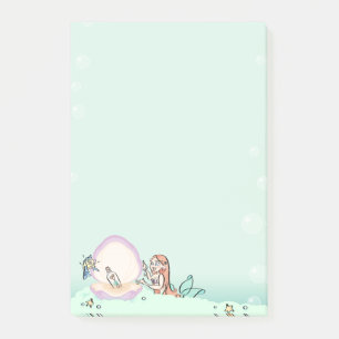 Message in a Bottle Mermaid by artist STEPHANIE D Post-it Notes