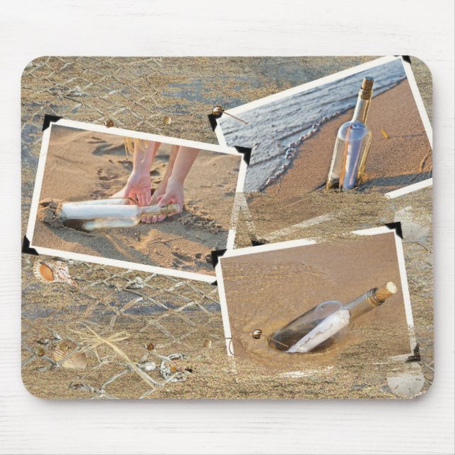 Message in a bottle mouse pad (Front)