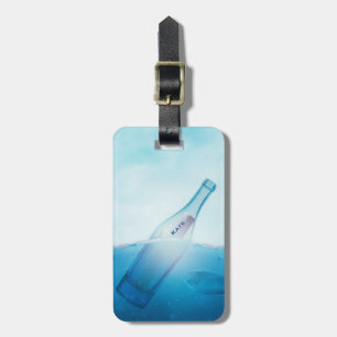 Message in a Bottle Personalised Luggage Tag