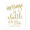 Message in a Bottle Sign Glitter 8x10 Wedding Sign