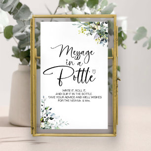 Message in a Bottle Wedding Guest Book Sign