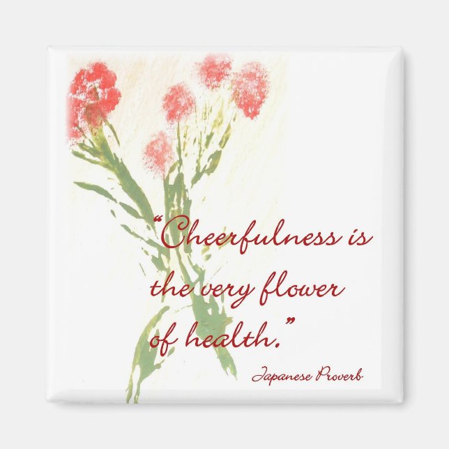 Message Magnet with Japanese Proverb (Front)