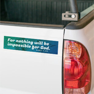 Message of Hope Motivational Bible Verse  Bumper Sticker