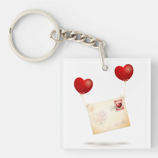 Message of Love Key Ring (Front)