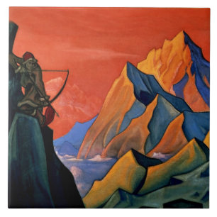 “Message of Shambala” by Nicholas Roerich Ceramic Tile