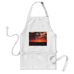 Message of strength apron