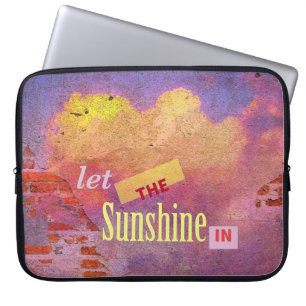 Message on a Wall Laptop Sleeve