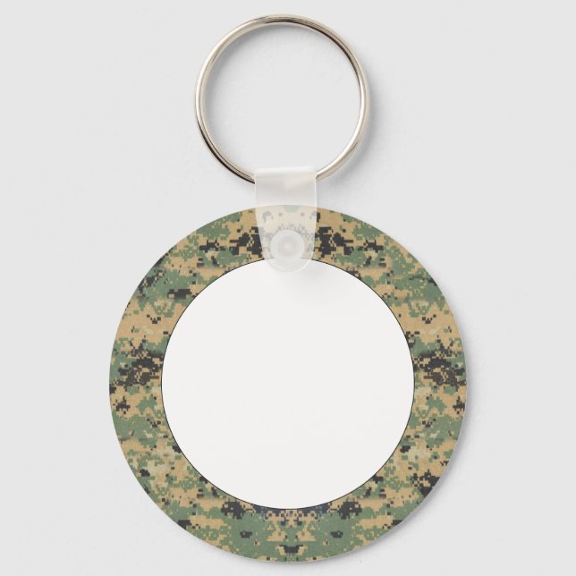 Message on Camo Key Ring (Front)