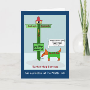 Message problem at the North Pole Holiday Card