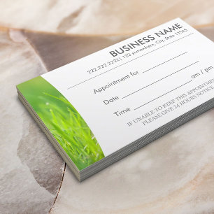 Message Therapy Spring Green Spa Appointment Card