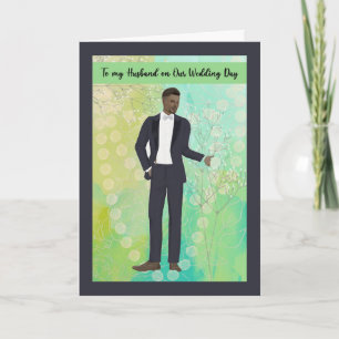 Message to Husband on Wedding Day Card