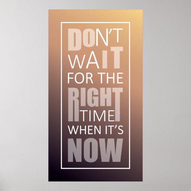 Message within message. Motivational quote design. Poster (Front)