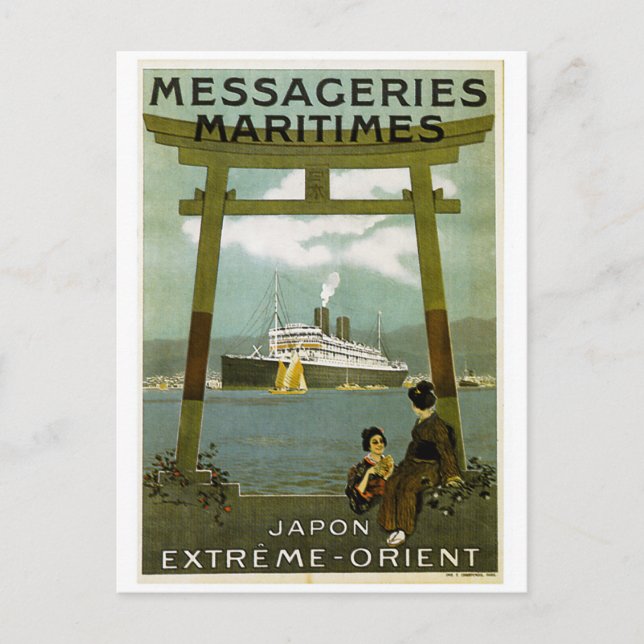 Messageries Maritimes Japon Extreme Orient Postcard (Front)