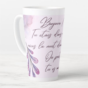 Messages d’amour mignons  latte mug