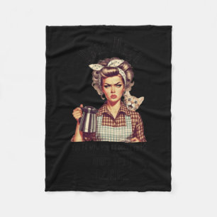 Messages From Childless Cat Ladies 2 Chiffon Top Fleece Blanket