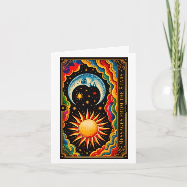 Messages From The Stars - Design 1 Note Card (Front)