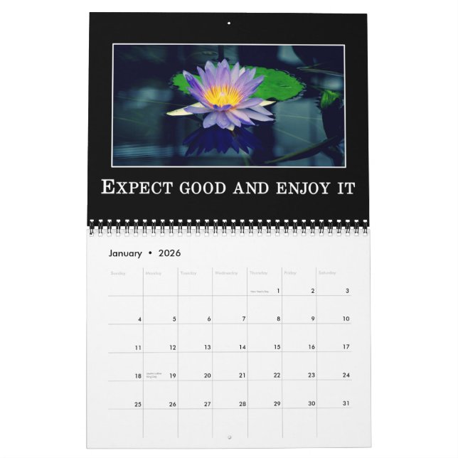 Messages of Affirmation & Positive Thinking Custom Calendar (Jan 2026)