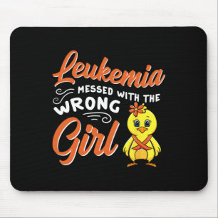 Messed With The Wrong Girl Chick Awareness Women Mouse Pad