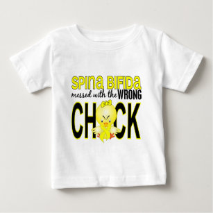 Messed With Wrong Chick 1 Spina Bifida Baby T-Shirt