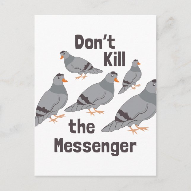 Messenger Pigeon Postcard (Front)