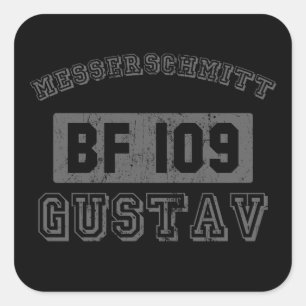 Messerschmitt BF109 Square Sticker