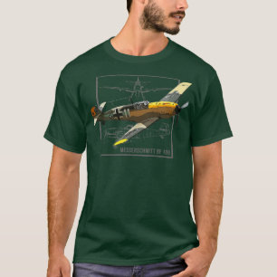 Messerschmitt BF 109 German WW2 Fighter Plane T-Shirt