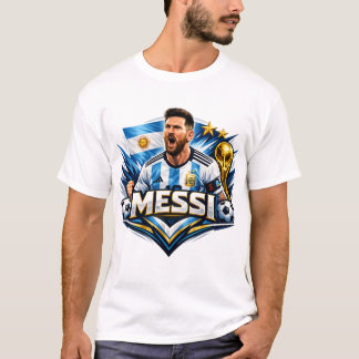 Messi 10 Football Legend Graphic T-Shirt –