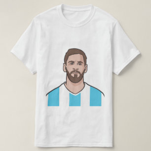 messi and argentina fans t-shirt