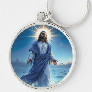Messiah Jesus Christ grace and serenity art Key Ring