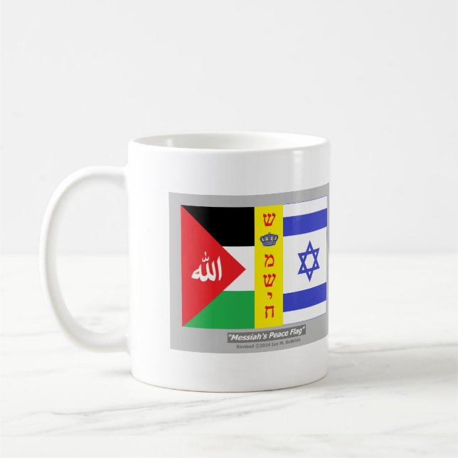 Messiah's Peace Flag Coffee Mug (Left)
