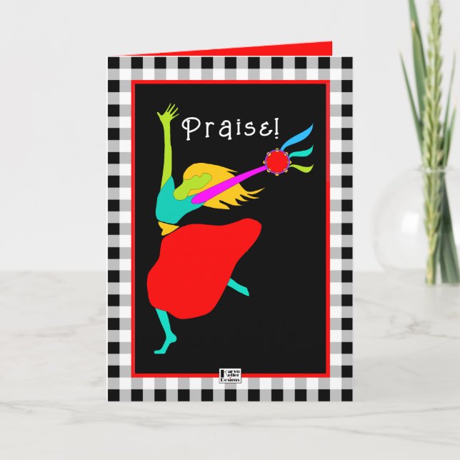 Messianic Dancer Greeting Card (Front)