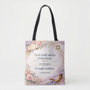 Messianic Jewish Bible Quote - Bible Verse Tote Bag