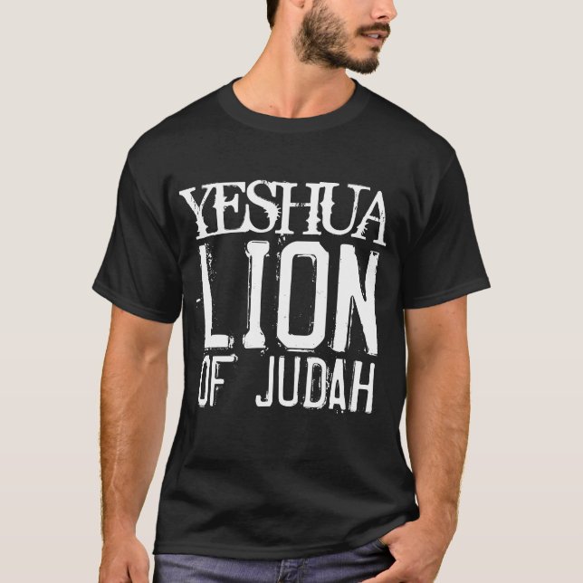 Messianic Jewish Christian LION OF JUDAH T-shirts (Front)