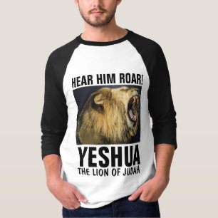MESSIANIC JEWISH T-shirts YESHUA ROARING LION