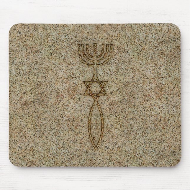 Messianic Seal Stone Mousepad (Front)