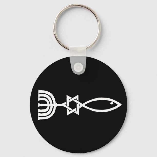 Messianic symbol key ring (Front)